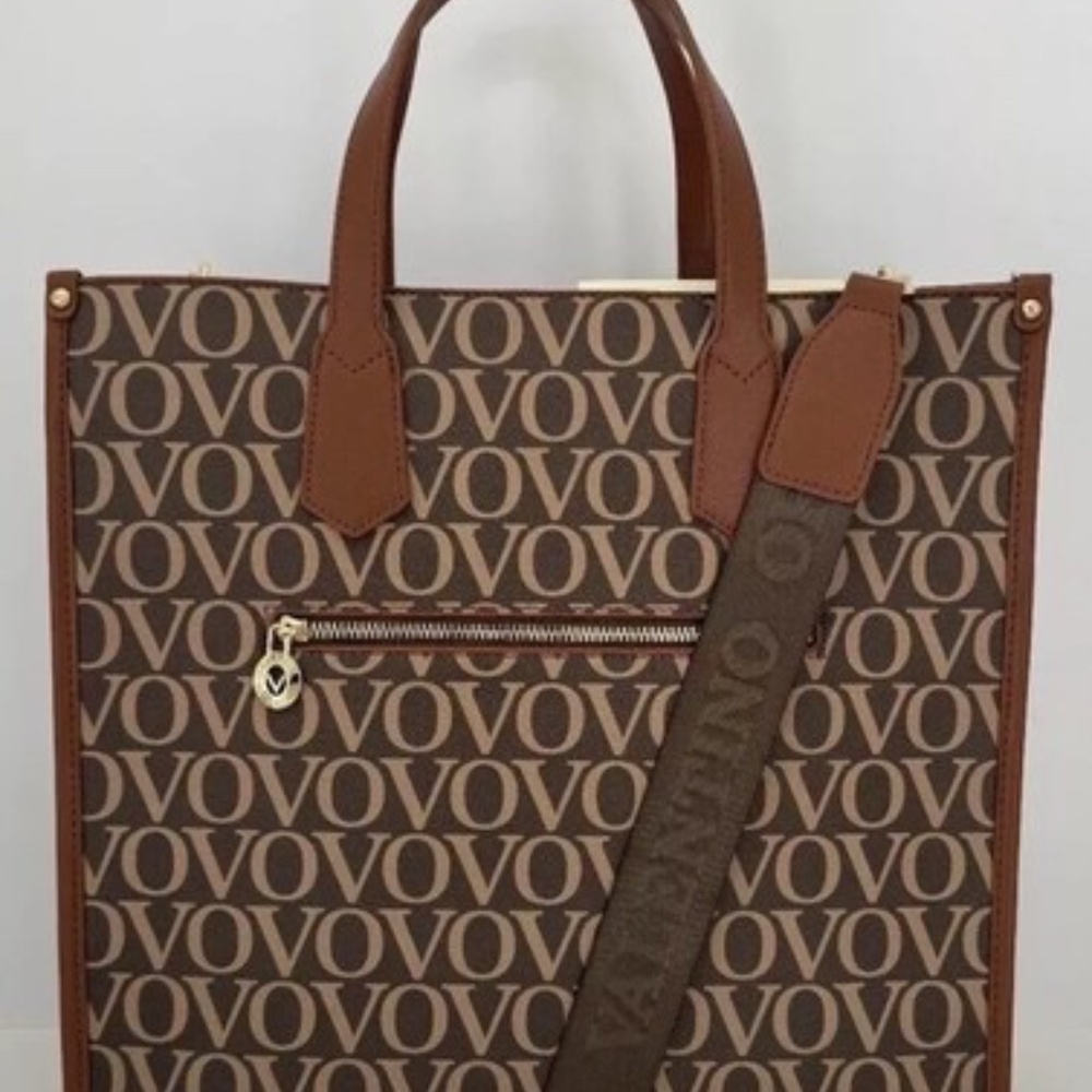 Valentino Orlandi Monogram Large Brown Tote Bag  MSRP $299.99 - Picture 12 of 12